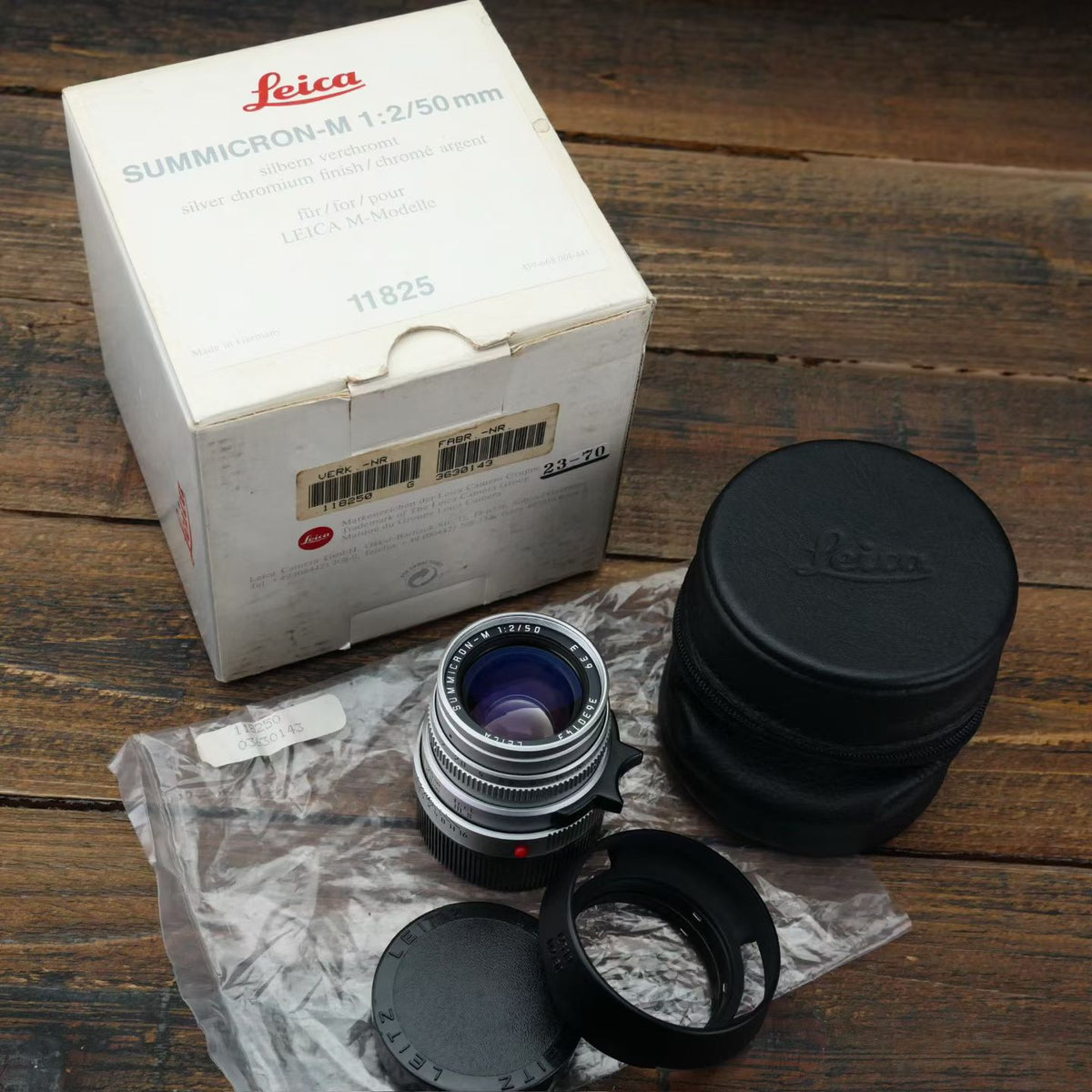 Leica M 50mm f/2 SUMMICRON-M v4 IV Silver SN36xx LNIB US$2680